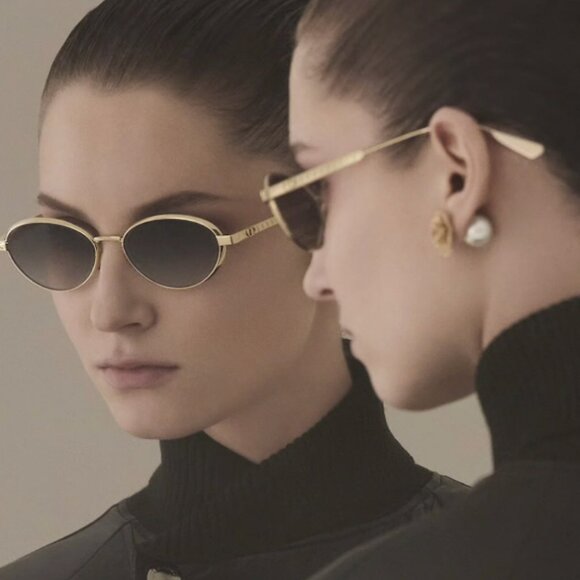 NEW DIOR DIORCANNAGE R1U B0A1 SUNGLASSES WOMEN GOLD EYEWEAR - Picture 2 of 11